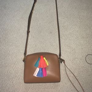 Rebecca Minkoff Brown Multi Tassel Crossbody Bag